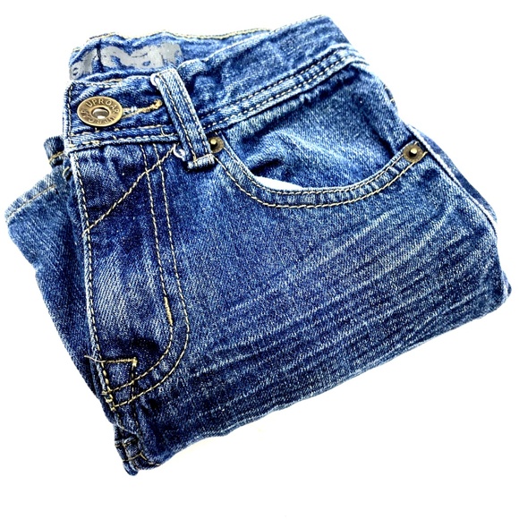 Boys Jeans Pants Size 8 Up Roar Slim Adjustable Waist Button Denim Blue Children - Picture 6 of 6